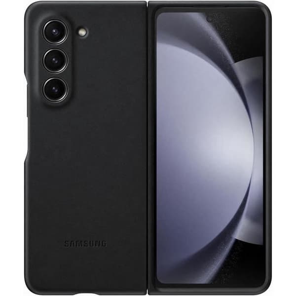 Telefonfodral - Samsung - Galaxy Z Fold 5 - Läderimitation - Grafit - Mjuk