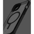 Miniatyrbild 2 av 3: Förstärkt fodral Apple iPhone 14 Max kompatibelt MagSafe Hybrid Solid Transparent Black Itskins