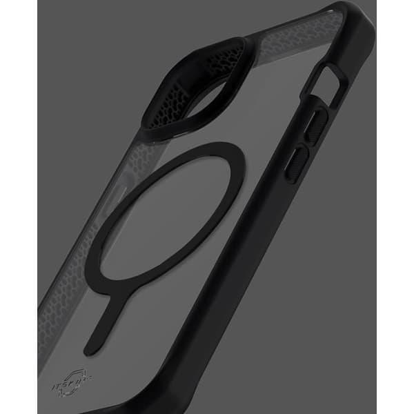 Förstärkt fodral Apple iPhone 14 Max kompatibelt MagSafe Hybrid Solid Transparent Black Itskins
