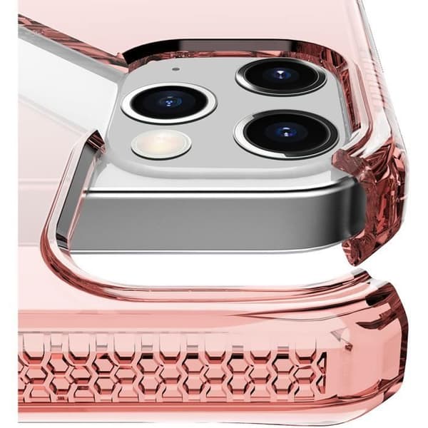 Coque - ITSKINS - Spectrum Clear - iPhone 12/12 Pro - Korall - Förstärkt skydd