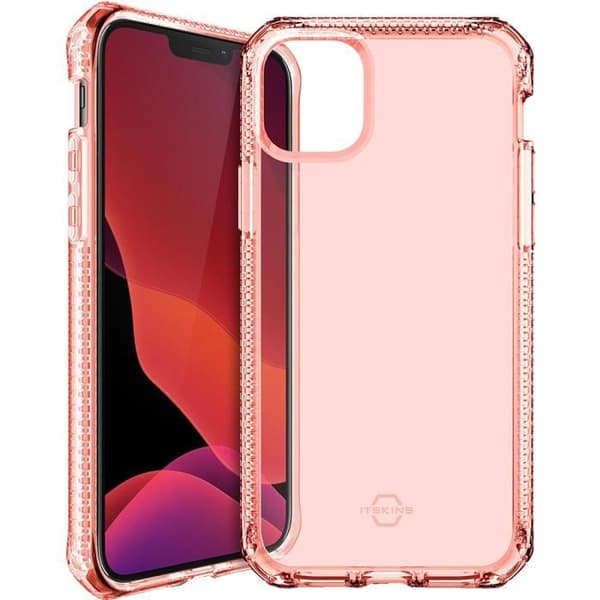 Coque - ITSKINS - Spectrum Clear - iPhone 12/12 Pro - Korall - Förstärkt skydd