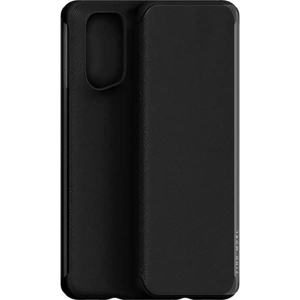 OPPO Find X5 Flip Case Svart - OPPO - Halvstyv - Syntet - Matt - Blandad
