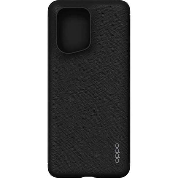 OPPO Find X5 Flip Case Svart - OPPO - Halvstyv - Syntet - Matt - Blandad