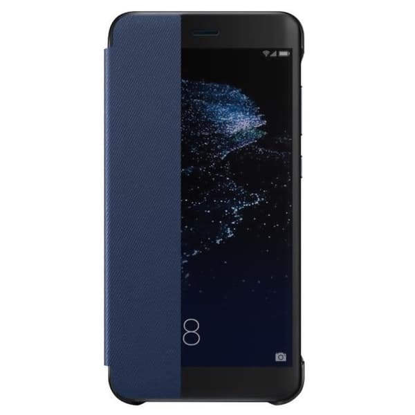 Folio Flip Cover - Huawei - P10 Lite - Genomskinlig - Blå - Original