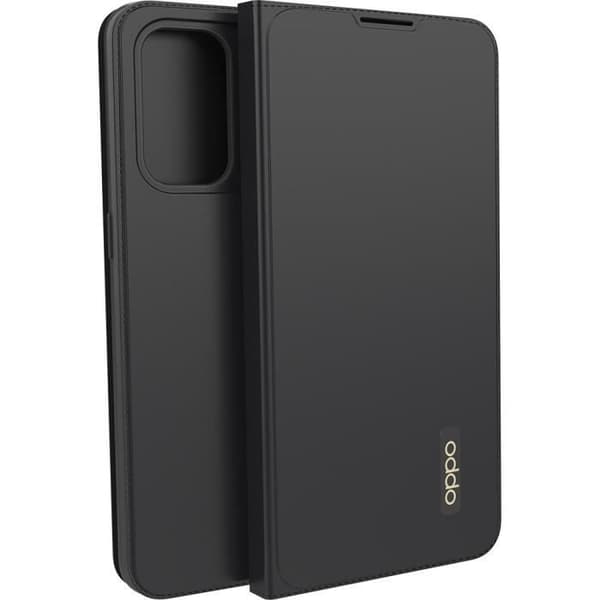 Folio Flip Cover för Oppo Find X3 Lite - Svart - OPPO - Flik - Stel - Smidig