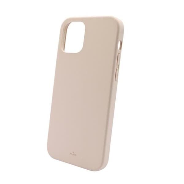 Puro ICON Anti-Microbial Cover - Fodral för iPhone 12 Mini med antibakteriellt skydd (rosa sand) - 8033830295997