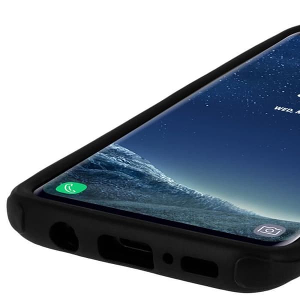 Coque Galaxy S8 - Kevlar Force-fodral - Stötresistent silikon - Svart - Förstärkt - TRYAX-teknologi