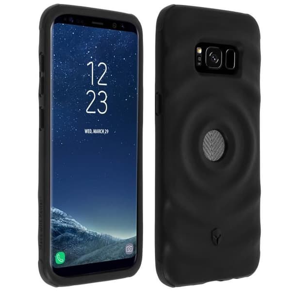 Coque Galaxy S8 - Kevlar Force-fodral - Stötresistent silikon - Svart - Förstärkt - TRYAX-teknologi