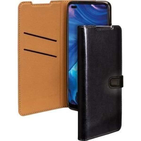 Etui Folio - Oppo - Reno 4Z - Svart - Halvstyv skal - Magnetisk stängning