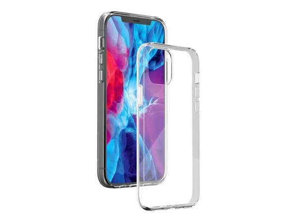 Skyddsfodral - BIGBEN Connected - Silisoft - Transparent - Flexibel - iPhone 12/12 Pro