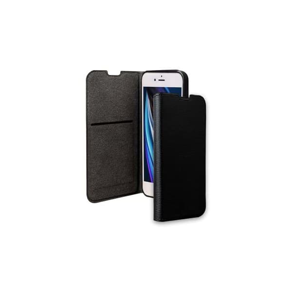 Folio Wallet - Bigben - iPhone SE 2022/SE/8/7/6S/6 - Svart - 65% Återvunnen plast - Halvstyv