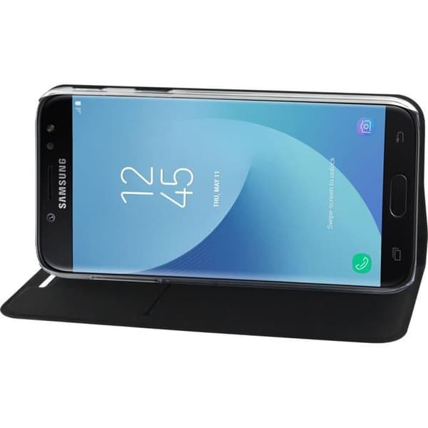 Svart foliofodral för Samsung Galaxy J3 J330 2017