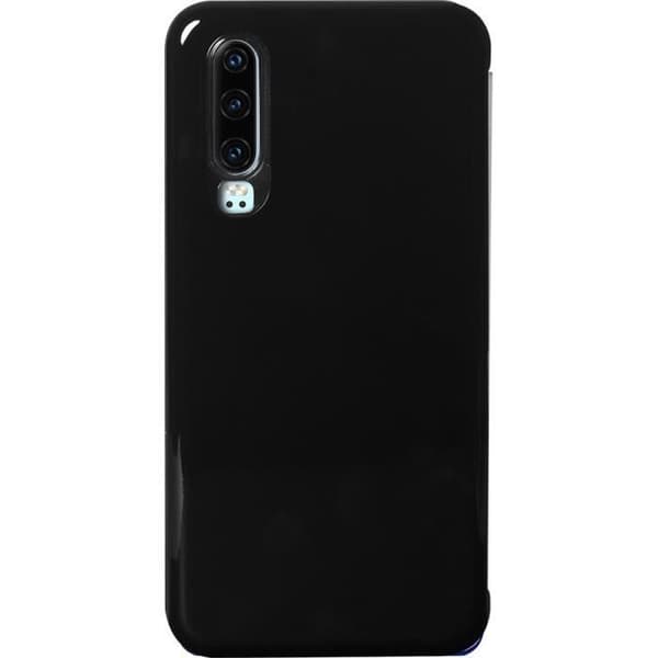 Etui folio - Huawei - P30 - Svart - Mjuk - Sidoflappar