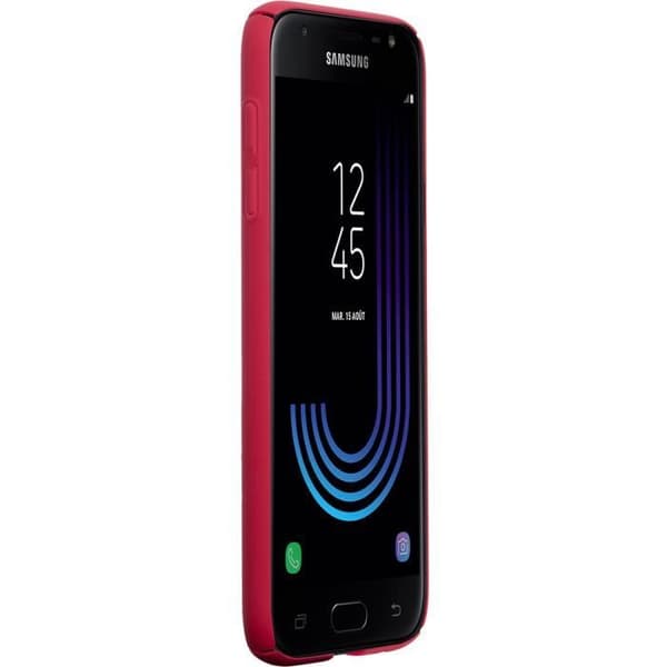 Fodral - Colorblock - Samsung Galaxy J3 2017 - Röd - Stel - Soft Touch