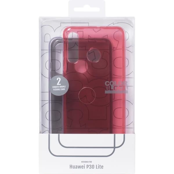 Coque - Huawei - P30 Lite - Colorblock - Mjuk - Designskydd