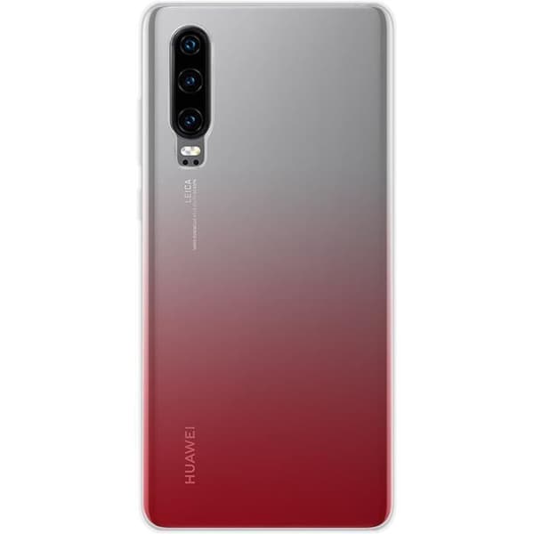 Silikonskal - Huawei - P30 - Röd - Colorblock - Designskydd