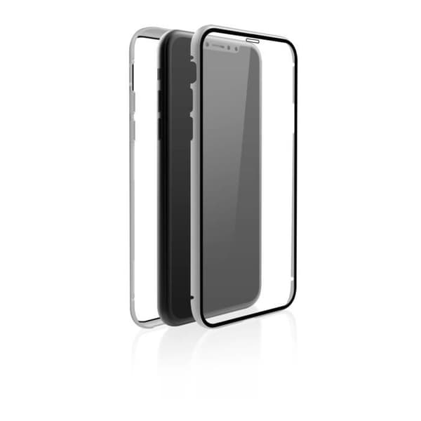 ''360° GLAS'' SKYDDSFODRAL FÖR IPHONE 11, BLACK ROCK SILVER 1