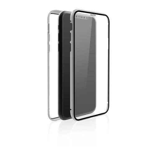 ''360° GLAS'' SKYDDSFODRAL FÖR IPHONE 11, BLACK ROCK SILVER 1