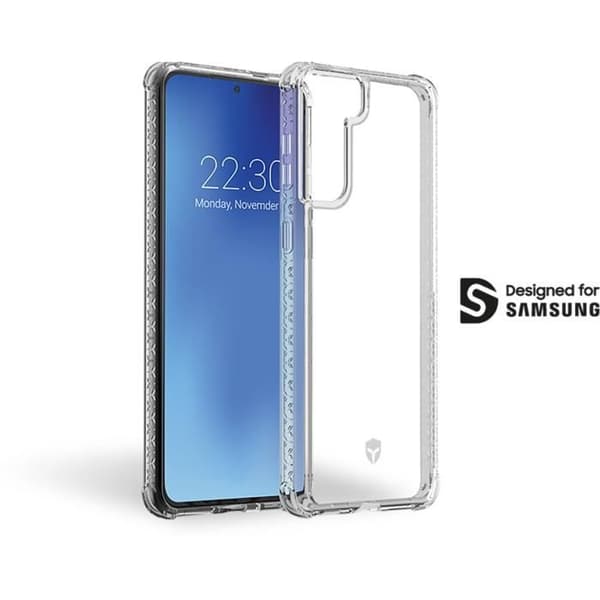 AIR-förstärkt fodral Livstidsgaranti Transparent för Samsung G S21+ 5G Force-fodral