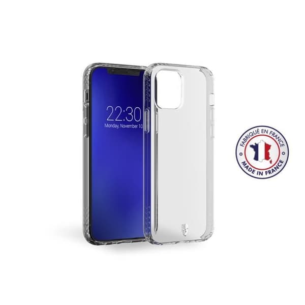 PULSE-förstärkt fodral Made in France Livstidsgaranti Transparent för iPhone 12/12 Pro Force Fodral