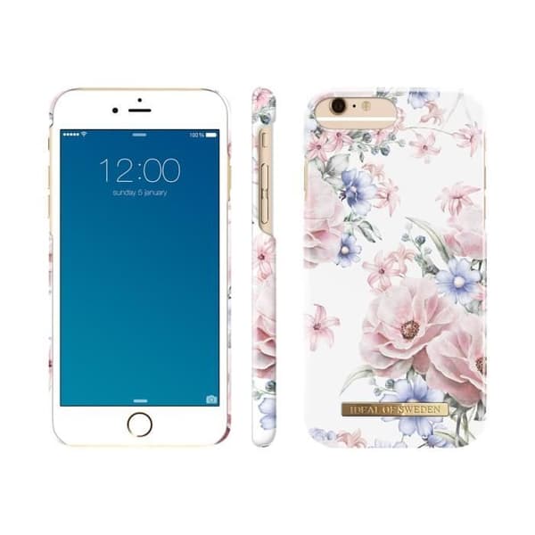 IDEAL Fashion Case S-S17 Microfiber Mobiltelefon Skyddsfodral, Floral Romance Förstärkt plast för Apple...