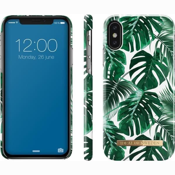 iDeal of Sweden Fashion iPhone Xs - X Fodral - Monstera Jungle Flerfärgad, Vit, Grön