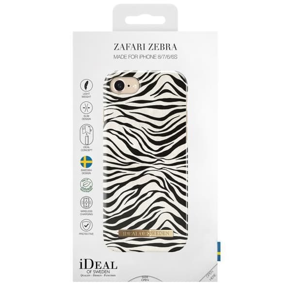 iDeal of Sweden Fashion Case för iPhone SE (2020) - 8 - 7 - 6(s) - Zafari Zebra Multicolor