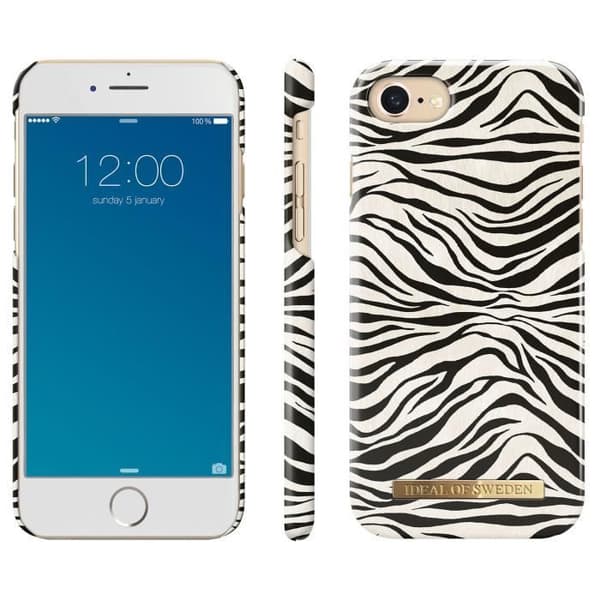 iDeal of Sweden Fashion Case för iPhone SE (2020) - 8 - 7 - 6(s) - Zafari Zebra Multicolor