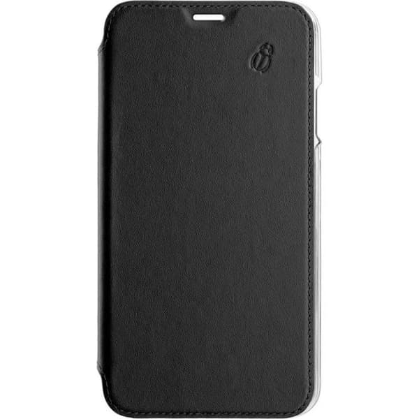 BEETLECASE ECTF54BLK - CRYSTAL LEATHER FOLIO IP12 Mini SVART