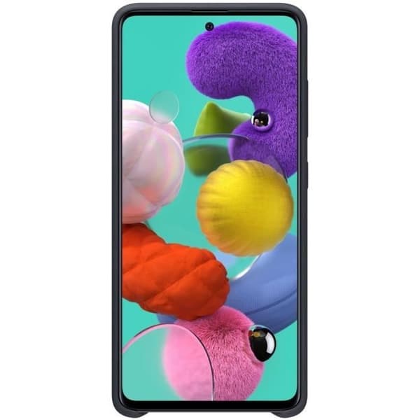 Samsung A51 svart silikonväska