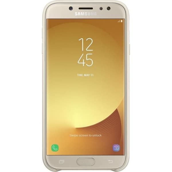 Hårt fodral - Samsung - Galaxy J3 2017 - Guld - Soft Touch - Stöt- och repskydd