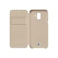 Miniatyrbild 3 av 5: Flip Wallet Fodral - Samsung - Galaxy A6 2018 - Guld - Smal design - Skyddsflik