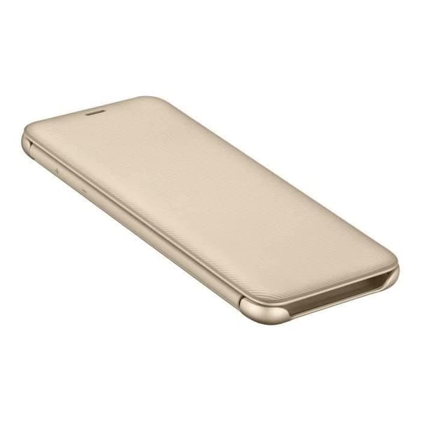 Flip Wallet Fodral - Samsung - Galaxy A6 2018 - Guld - Smal design - Skyddsflik