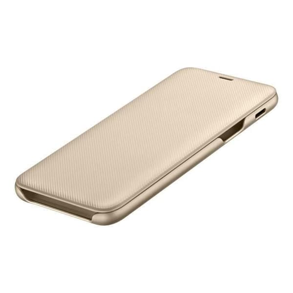 Flip Wallet Fodral - Samsung - Galaxy A6 2018 - Guld - Smal design - Skyddsflik
