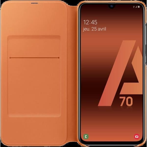Flip Wallet Galaxy A70 Vit