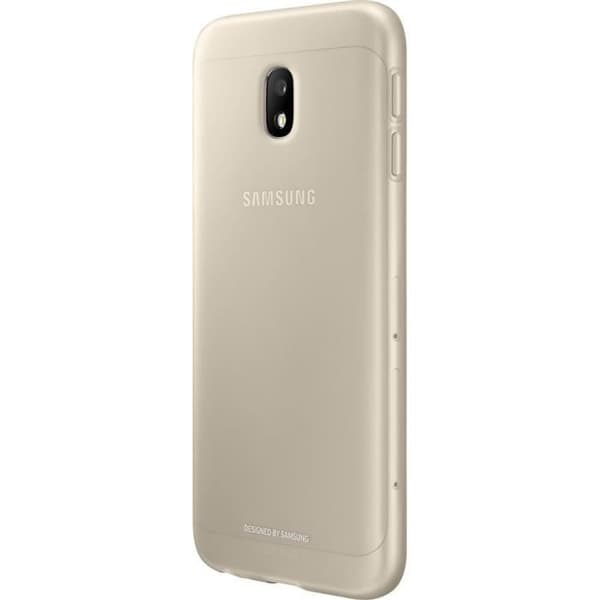 Mjukt fodral - Samsung - Galaxy J3 2017 - Guld - Halvstyvt - Stöt- och repskydd