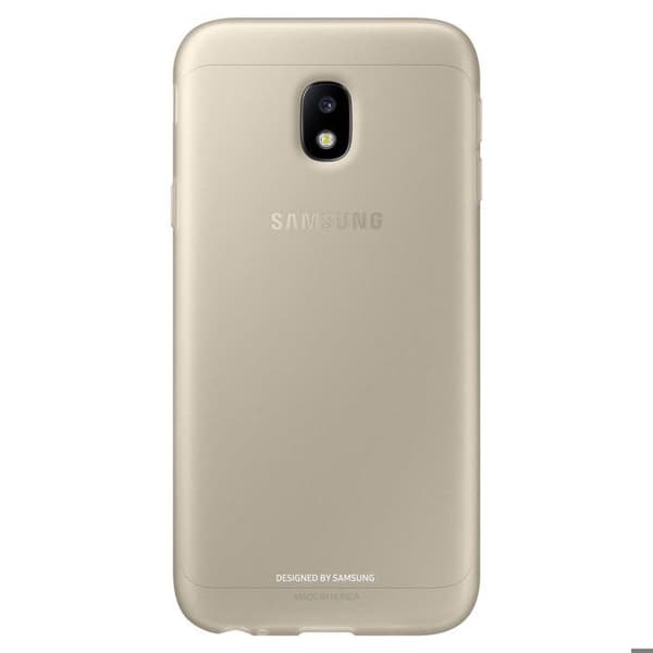 Mjukt fodral - Samsung - Galaxy J3 2017 - Guld - Halvstyvt - Stöt- och repskydd