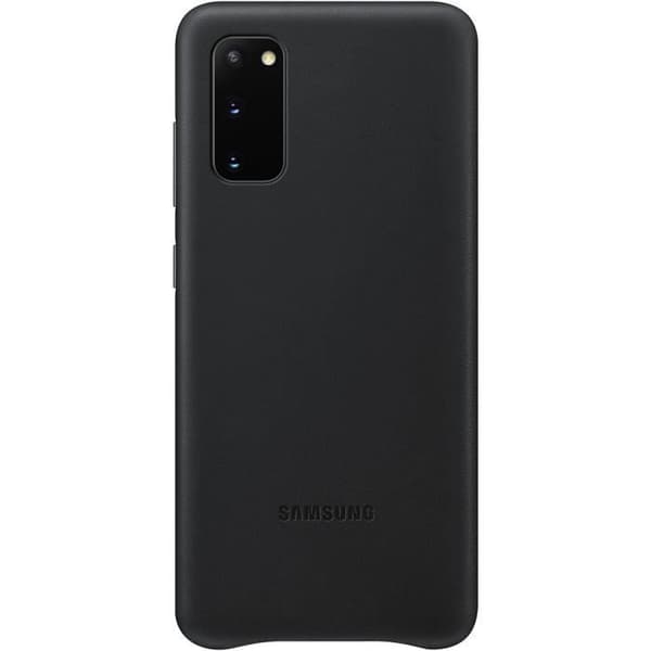 Hård skydd i läder - Samsung - Galaxy S20 - Svart - Högkvalitativt skydd - Unisex
