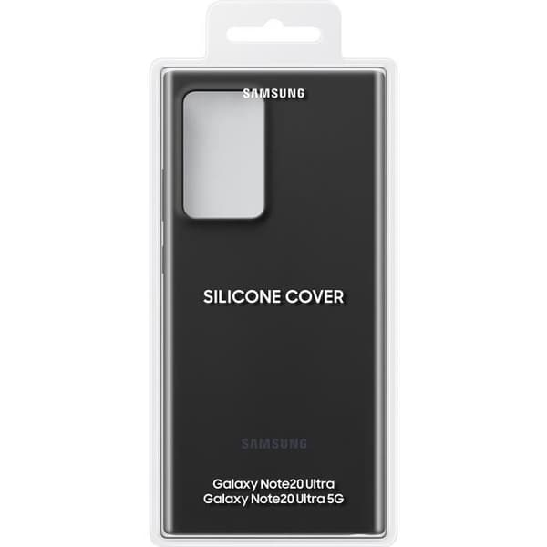 Note20 Ultra svart silikonfodral