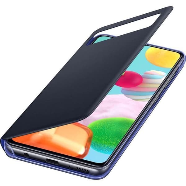 Samsung Clear Zone Black Folio-fodral till Galaxy A41 A415