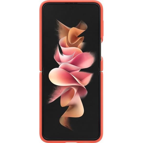 SAMSUNG Z Fold3 - Silikonfodral med ring - Korall