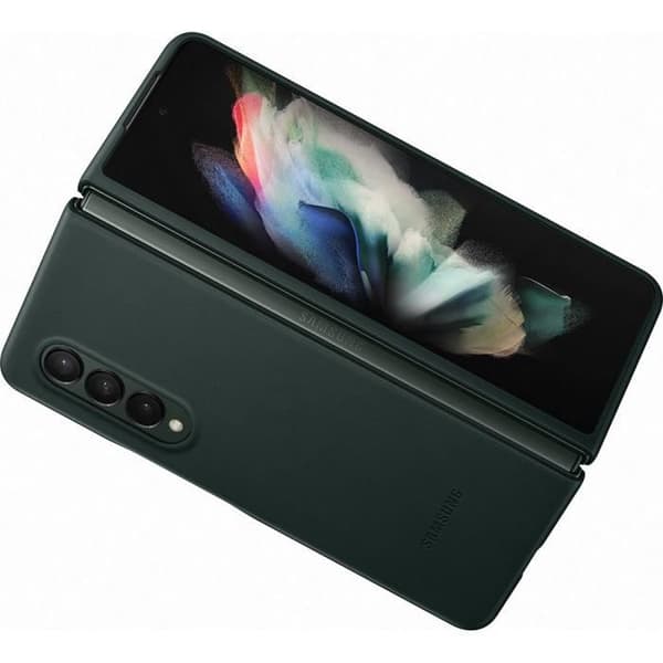 SAMSUNG Z Fold3 Läderfodral Grön