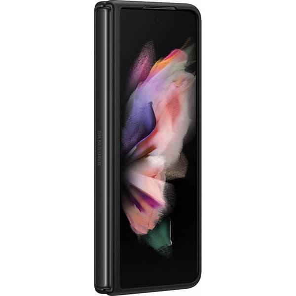 Coque - SAMSUNG - Z Fold3 - Läder - Svart - Hård