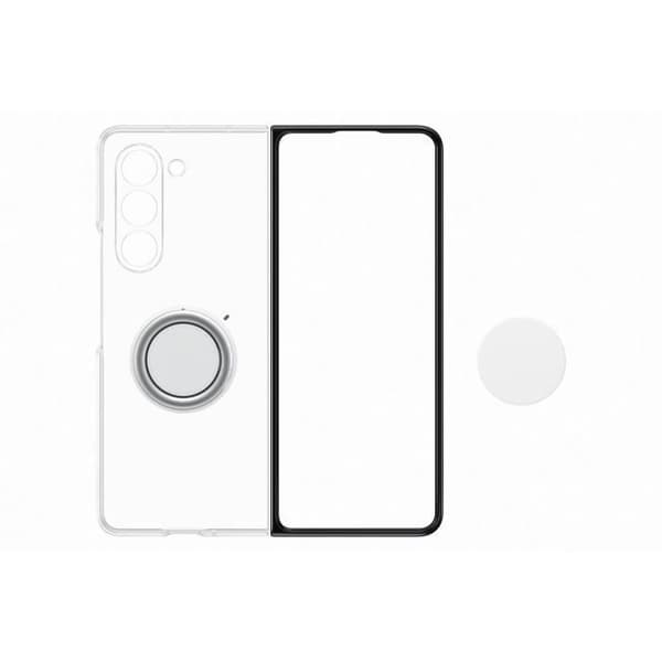 Samsung mobiltelefonfodral och fodral Transparent fodral med avtagbart stöd Z Fold 5