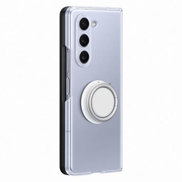Samsung mobiltelefonfodral och fodral Transparent fodral med avtagbart stöd Z Fold 5