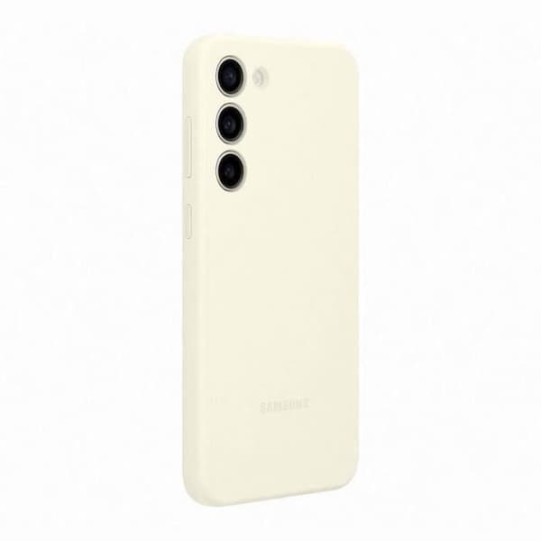 Samsung mobilfodral och skal Silikon S23+ fodral Vit