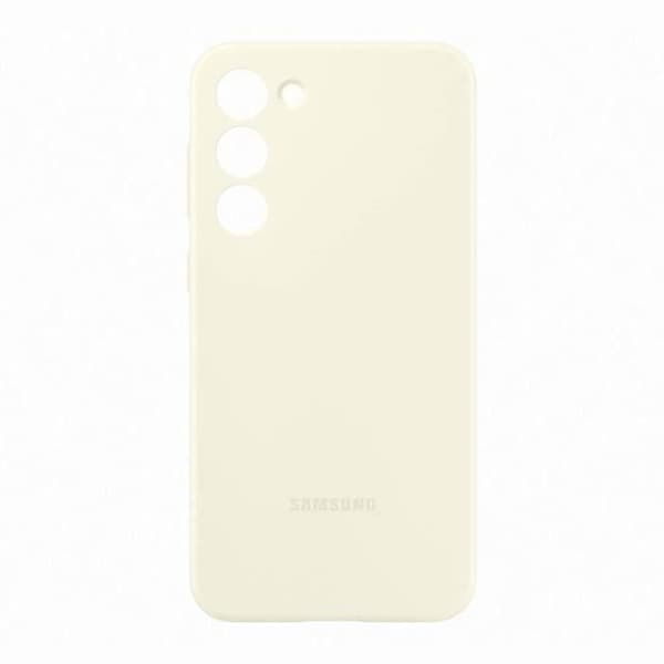 Samsung mobilfodral och skal Silikon S23+ fodral Vit