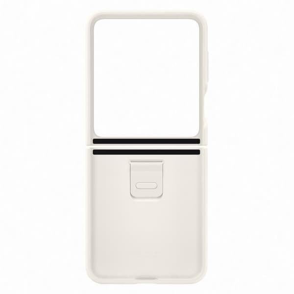 Samsung mobilfodral och skal Silikonfodral med ring Z Flip 5 Cream