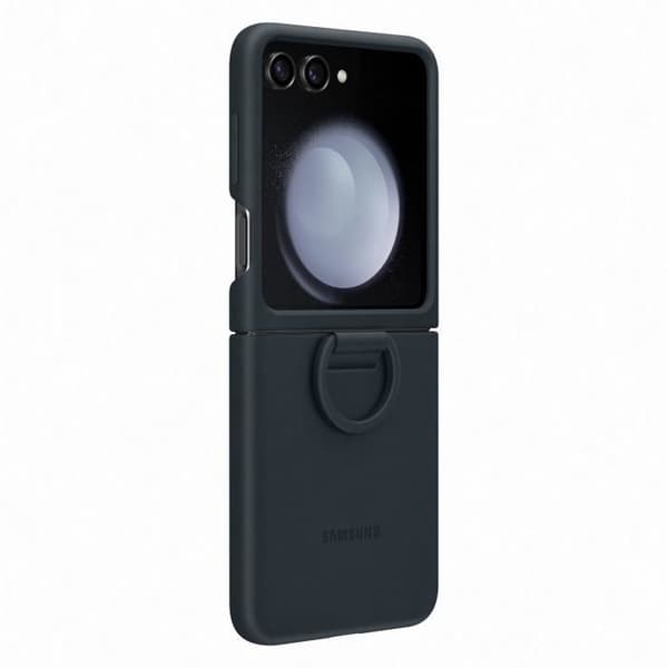 Samsung mobilfodral och skal Silikonfodral med ring Z Flip 5 Navy