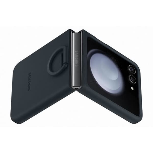 Samsung mobilfodral och skal Silikonfodral med ring Z Flip 5 Navy